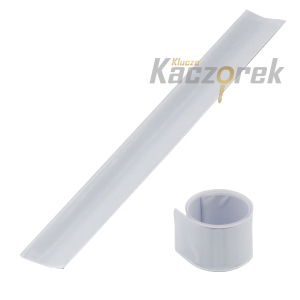 Opaska odblaskowa 003 - zwijana - biała